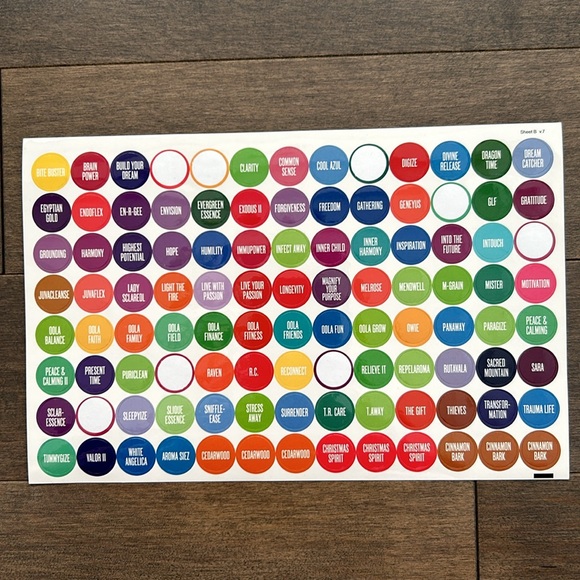 YOUNG LIVING Bottle Label Stickers, YL Essential Oil Coloured Scent Labels, Home - Picture 9 of 10